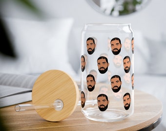 Drake LoverBoy Era Libbey ガラスマグ - ヒップホップ ドリンクウェア デコレーション - 16 オンス (スモール Drakes)