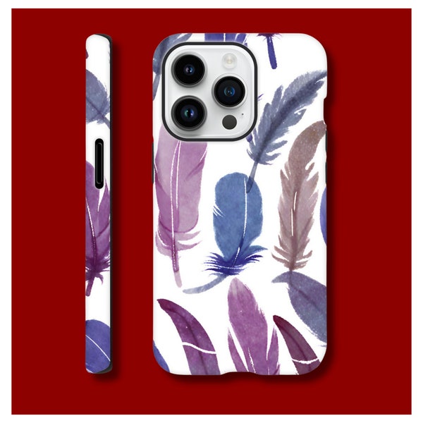 Luxury iPhone Case / Designer iPhone Case / Aesthetic Phone Case / Modern iPhone Case / Trendy iPhone Case  - Feathers