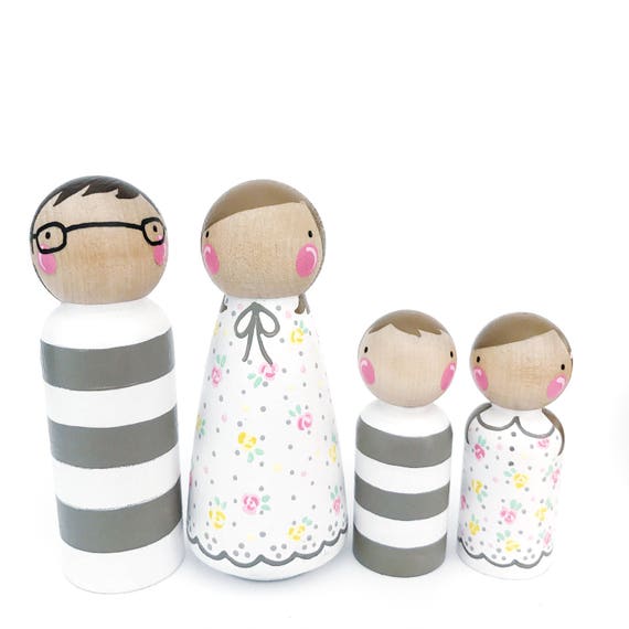 wooden dolls for dollhouse