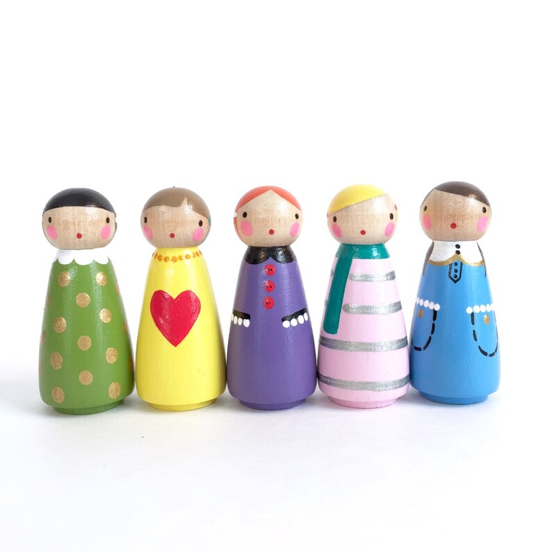 etsy wooden peg dolls