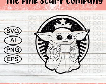 Download Baby Yoda Coffee Svg Etsy