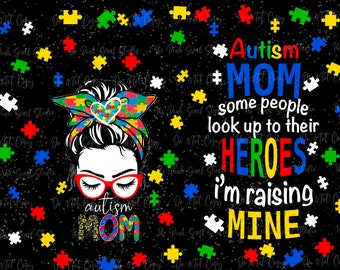 Autism Mom PNG - sublimation design - Sublimation design - Sublimation - PNG - Digital Design