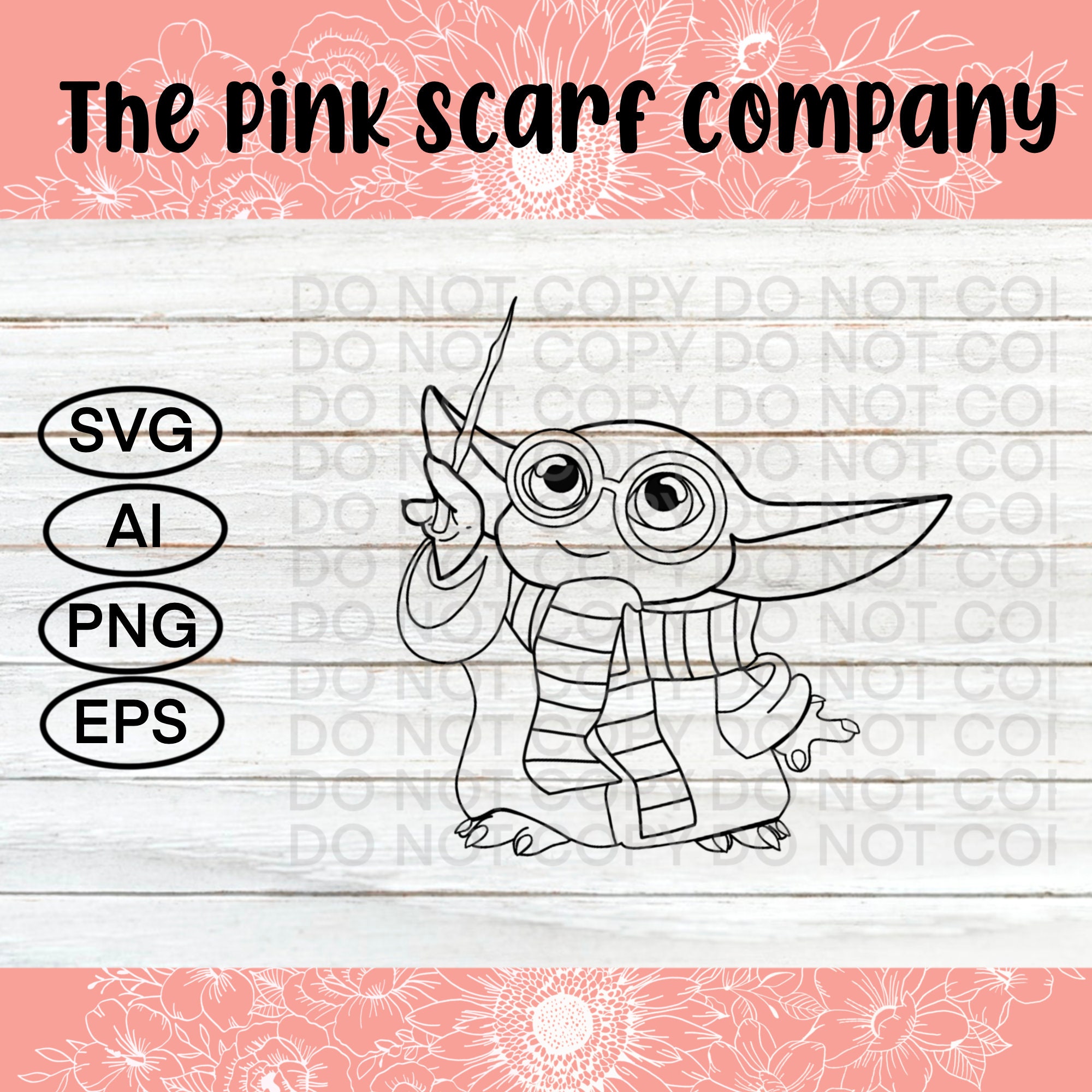 Baby Yoda Wizard Harry Potter SVG 