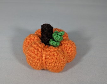 Catnip Filled Crochet Pumpkin