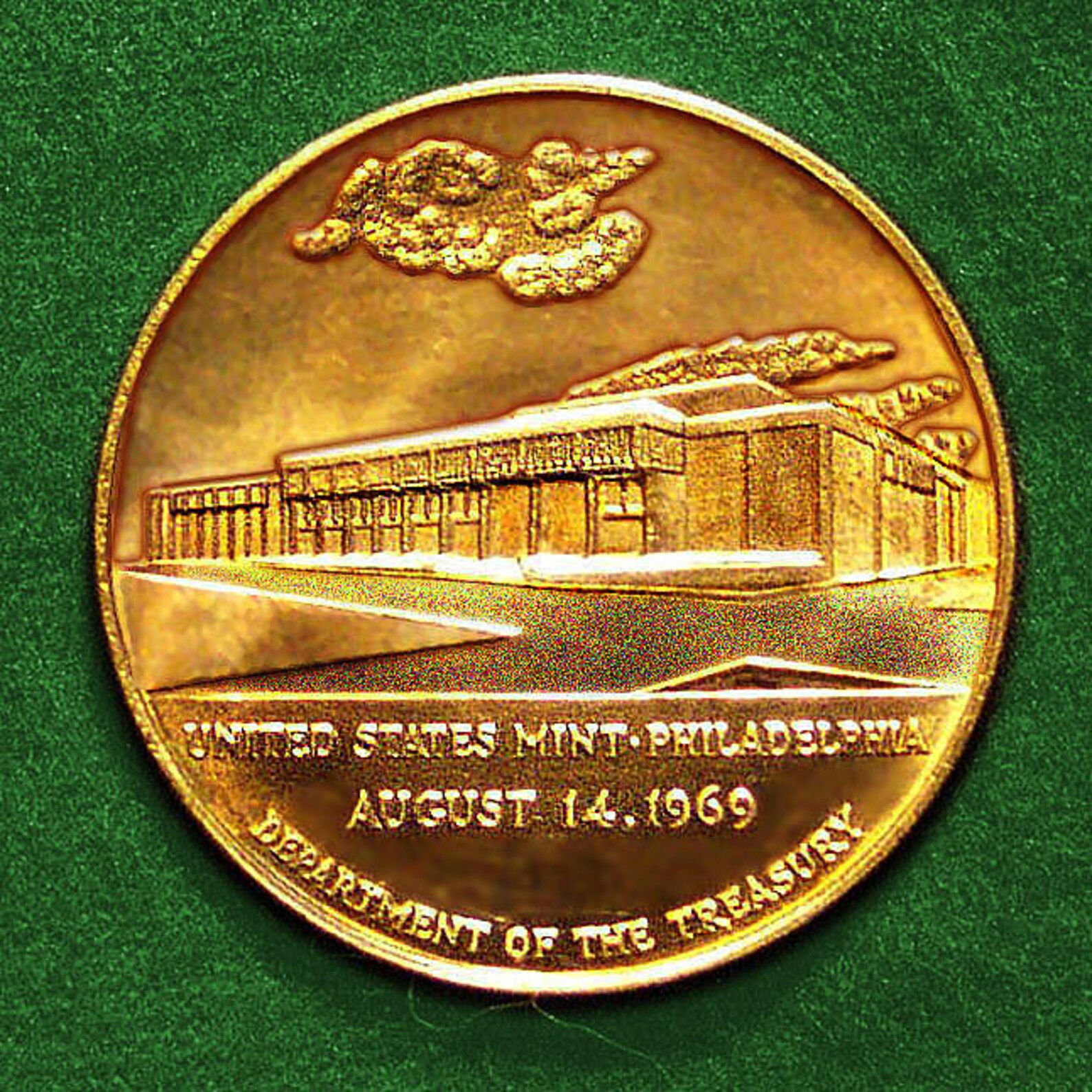 UNITED STATES MINT Philadelphia August 14 1969 Department Of Etsy