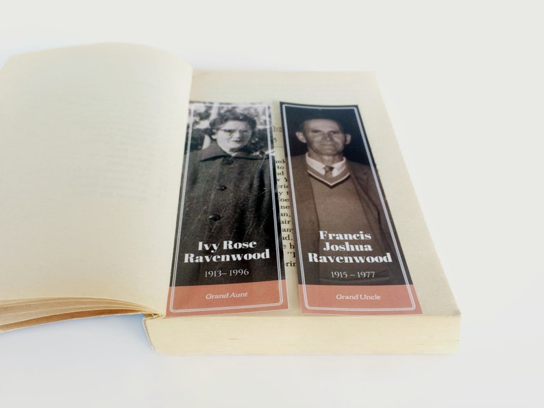 Classic Family History Bookmark Template for Google Slides image 3