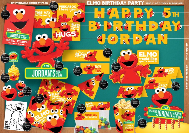 personalized peek a boo elmo