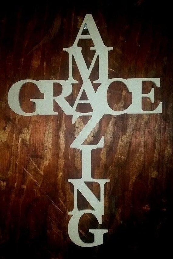 Amazing Grace Cross Wall Decor