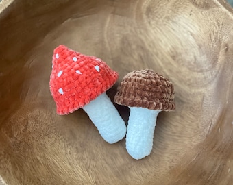 Mushrooms Porcini AmanitaToy Plush Amigurumi Woodland Easy Crochet Pattern - Set o2 Crochet patterns #092