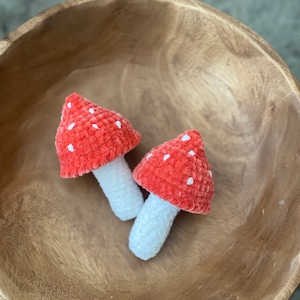 Mushroom AmanitaToy Plush Amigurumi Woodland Easy Crochet Pattern - Crochet pattern #090