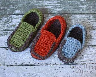 Crochet pattern #007 - Women Crochet Shoes Pattern, Women Chunky Loafers, House Slippers, shoes, Bootie - pdf tutorial