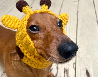 Giraffe Dog Snood Dog Earwarmer Dog Hat
