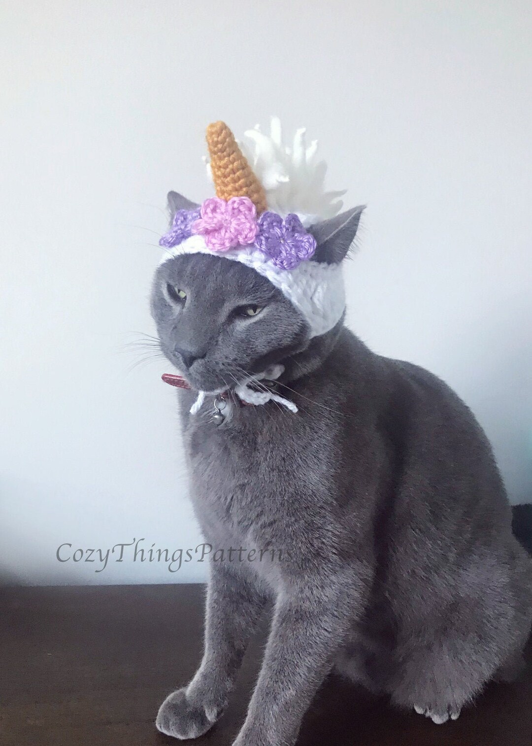 Unicorn Cat Hat, Small Dog Unicorn Hat, Cat Costumes, Unicorn Pet