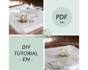 DIY SELINA | Perlen-Anhänger für Halskette - Anleitung PDF Tutorial - Englische Version