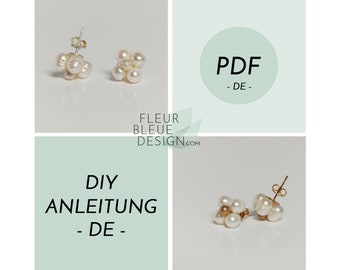 LUNA earrings - DIY Instruction PDF Tutorial - German