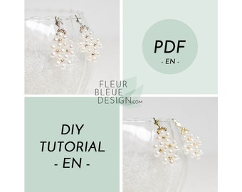 DIY BERNADETTE | Ohrringe Anleitung PDF Tutorial - Englische Version