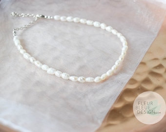 classic bridal jewelry pearl bracelet with elongated freshwater pearls