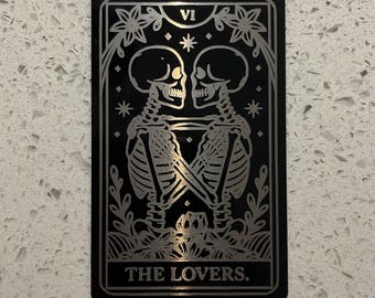 Metals Lovers Tarot Card Keepsake Valentines Gift