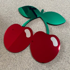 Pacha style cherries mirror art