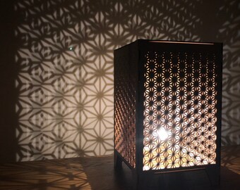 Asanoha geometric pattern shadow lamp.