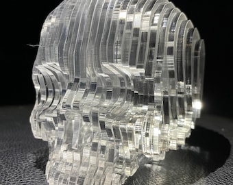 Acrylic Crystal Skull