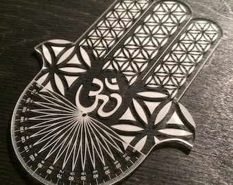 Hand of Hamsa protractor