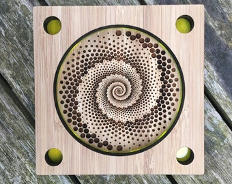 Pocket Top Spin Station for 75mm lens with laser etched detail