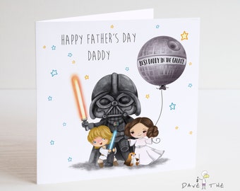 Star Wars Fathers Day Card Etsy