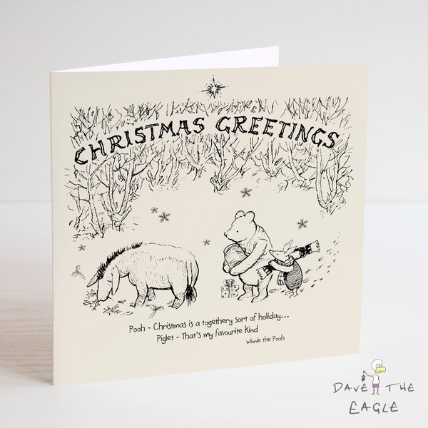 Winnie the Pooh Classic Christmas Card