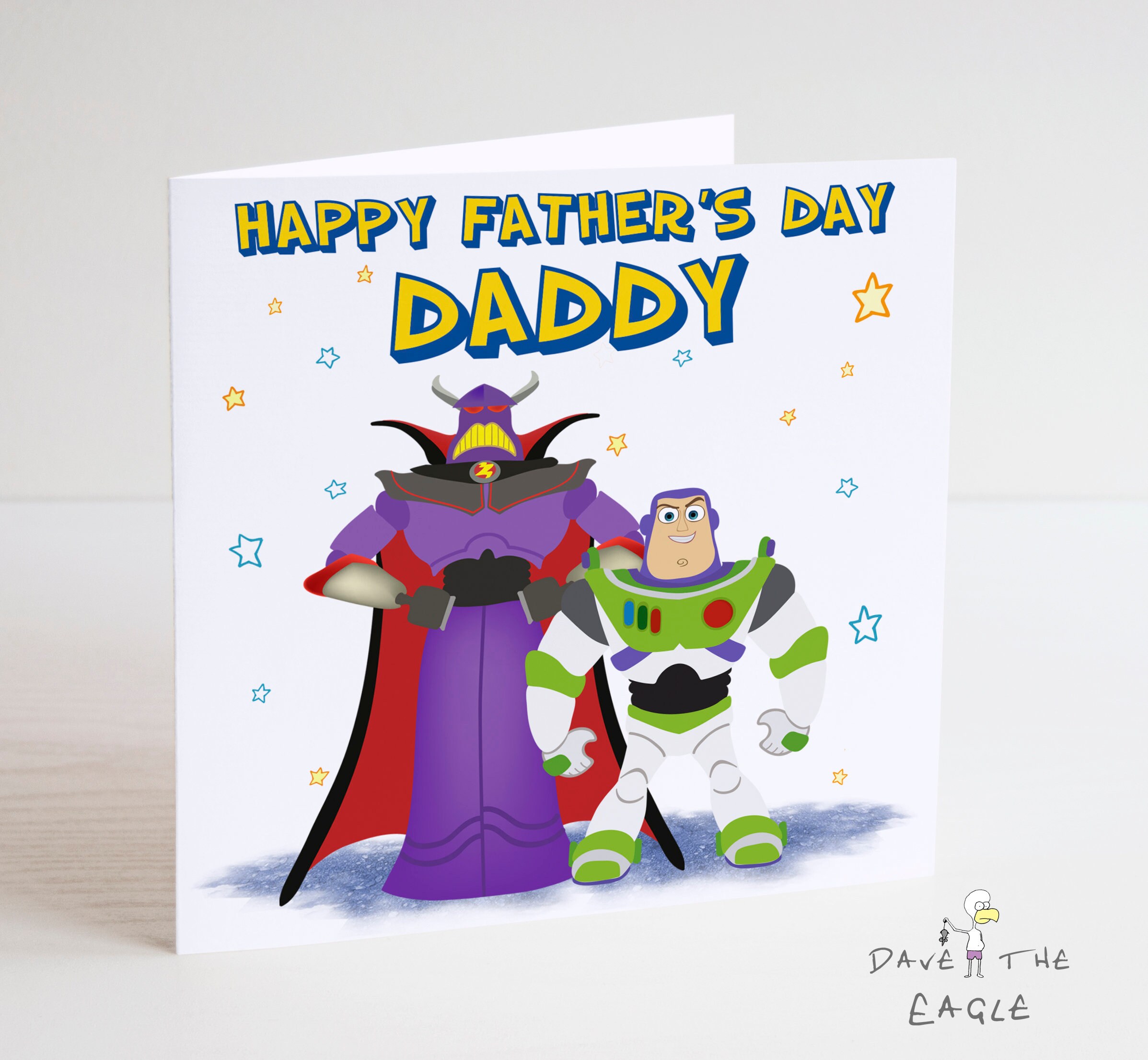 Toy Story Father S Day Card For Daddy Zurg Buzz Etsy