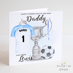 Tarjeta del Día del Padre de Fútbol - Personalizada
