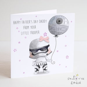 Star Wars Storm Trooper Vatertagskarte – kleines Mädchen