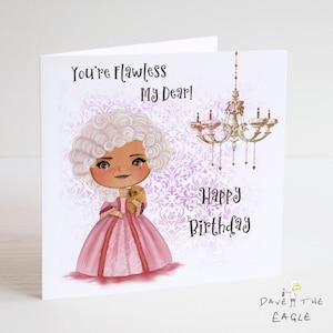 Carte d’anniversaire inspirée de Bridgerton - Queen Charlotte