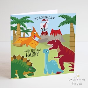 Dinosauro - Biglietto d'auguri personalizzato