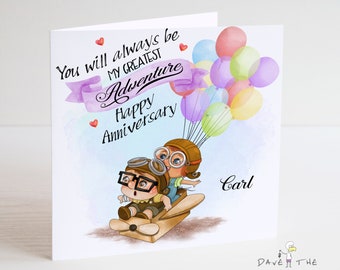 UP! Greatest Adventure Anniversary card - Ellie & Carl