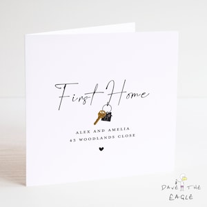 First Home Card - Personnalisée - Nouvelle Maison
