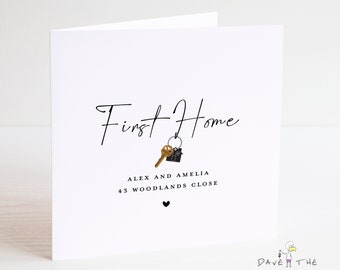 First Home Card - Personalised - New Home