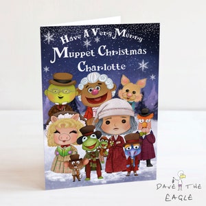 Carte de Noël des Muppets - Un chant de Noël - personnalisée