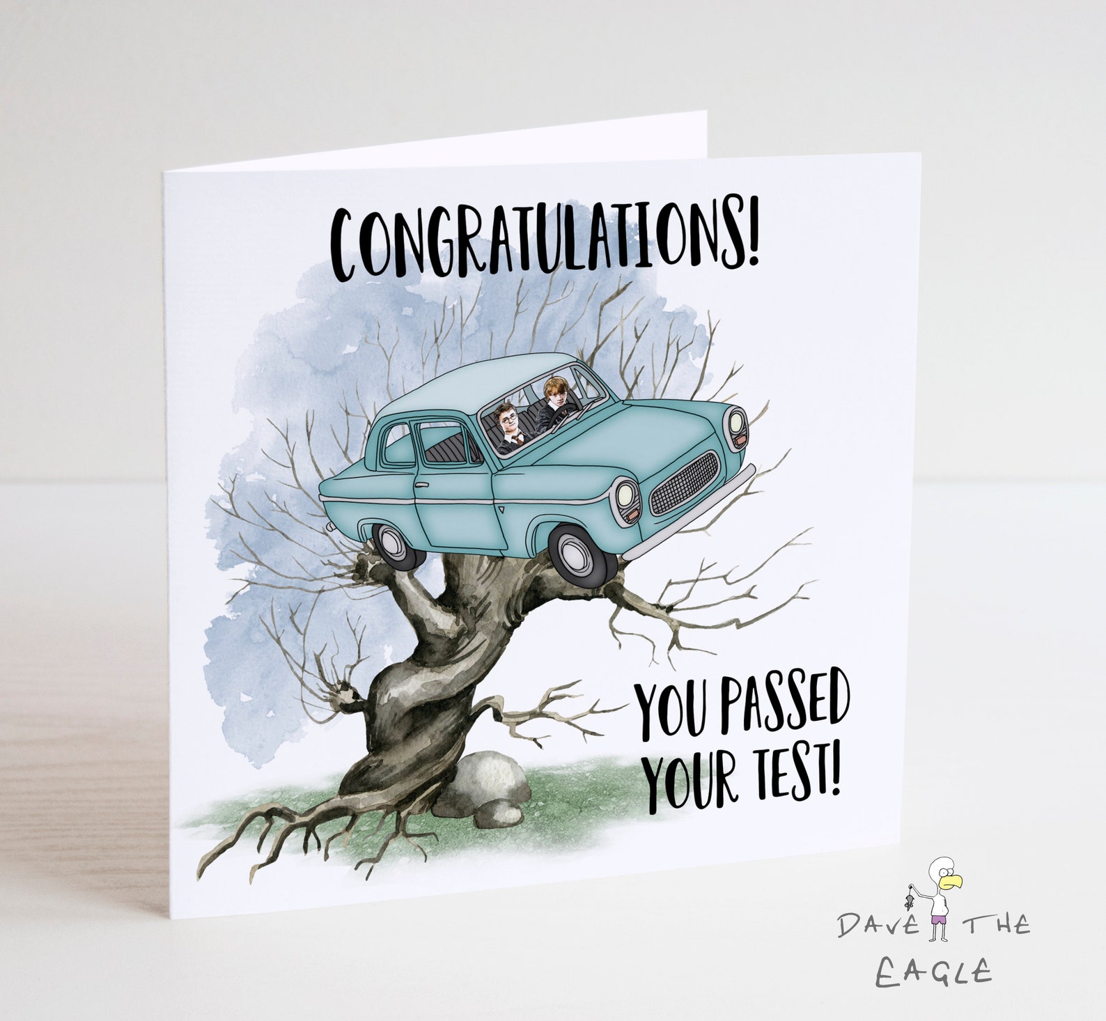 Biglietto Di Auguri Per Patente Di Guida – "Congratulations You Passed" – 145x145 Mm Con Busta, Qualità Premium 300g/m², Fatto In UK