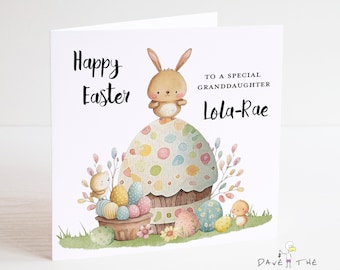 Easter Card - Personalised - Daughter Granddaughter Son Grandson