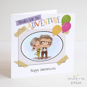 UP! Greatest Adventure Anniversary card - Ellie & Carl