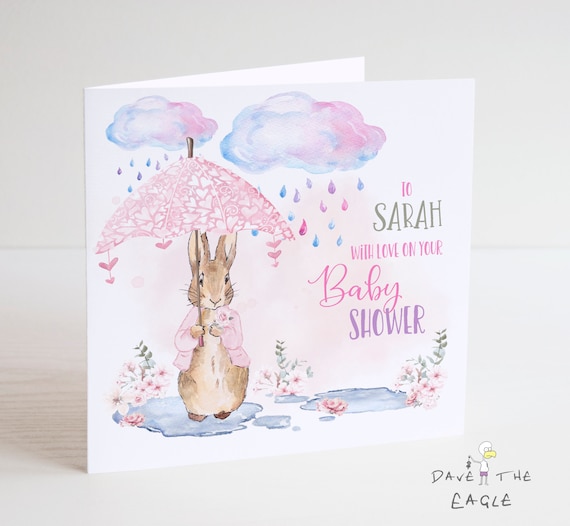 Bunny Shower Greeting Card Bunny Shower Greeting Card