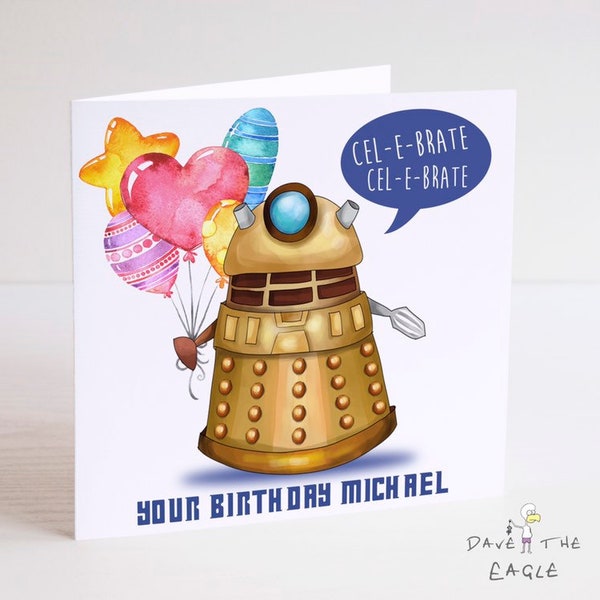 Personalised DOCTOR WHO Birthday card