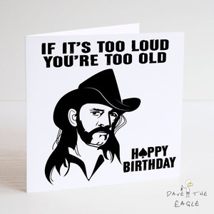 Carte d'anniversaire LEMMY de Motörhead