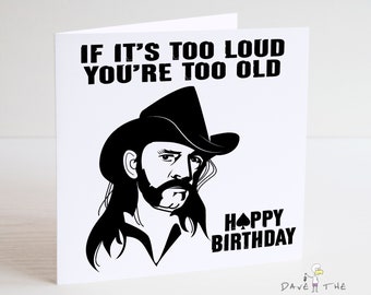 LEMMY from Motörhead Birthday Card