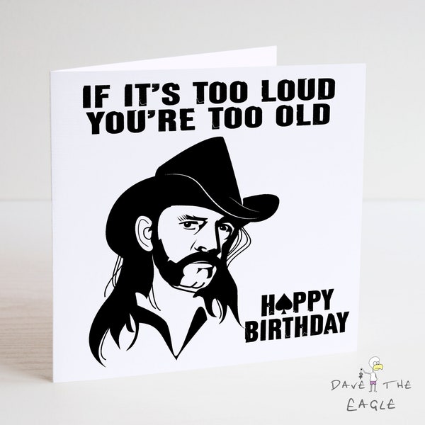 LEMMY from Motörhead Birthday Card