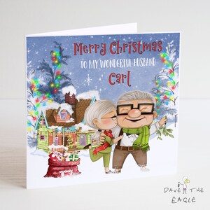 OMHOOG! Kerstkaart - Ellie & Carl