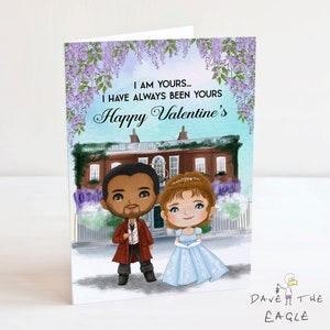 Tarjeta de San Valentín inspirada en Bridgerton - Daphne y el Duque