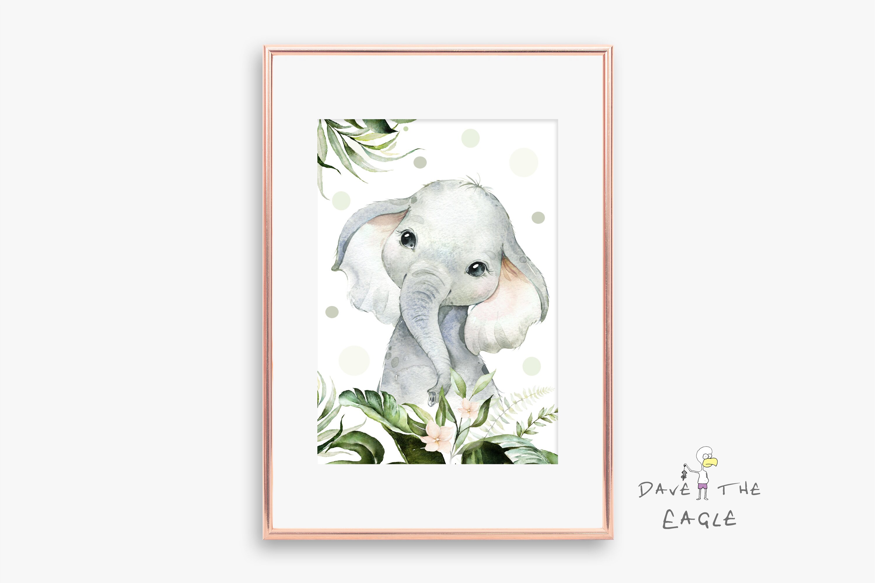 Nursery Jungle Prints SET OF 4 Wall Art Bedroom/Playroom | Etsy