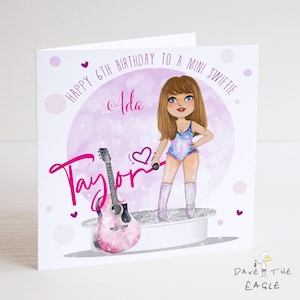 Taylor Swift Biglietto di auguri di compleanno - Swiftie, compleanno di ragazze, figlia, nipote